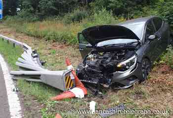 Police issue warning after drunk driver wrecks car on M57