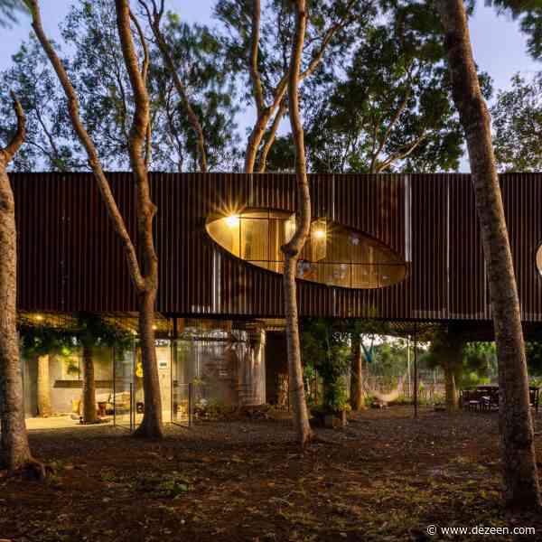 Tree House by the Lake is a home made from recycled materials in Vietnam