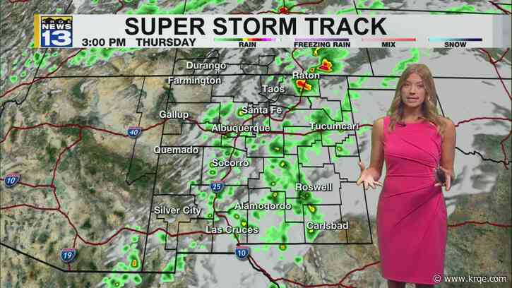 Rain and gusty winds before a drier, calmer weekend in New Mexico