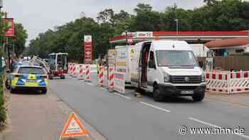 Gasleitung durch Bauarbeiten beschädigt: Polizei gibt Entwarung