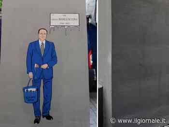 Altro sfregio a Berlusconi: cancellato il murale