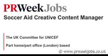 The UK Committee for UNICEF: Soccer Aid Creative Content Manager