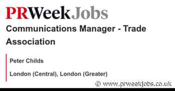 Peter Childs: Communications Manager - Trade Association