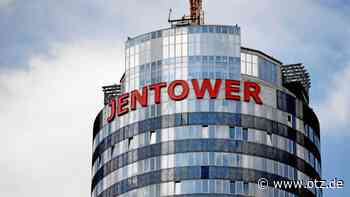 Finaler Test am Jentower: Landmarke in Jena soll in Kürze wieder leuchten