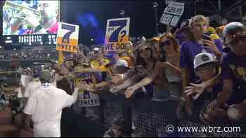 LSU baseball stars meet hundreds of fans at Raising Cane's Mothership - Watch the Q&A here