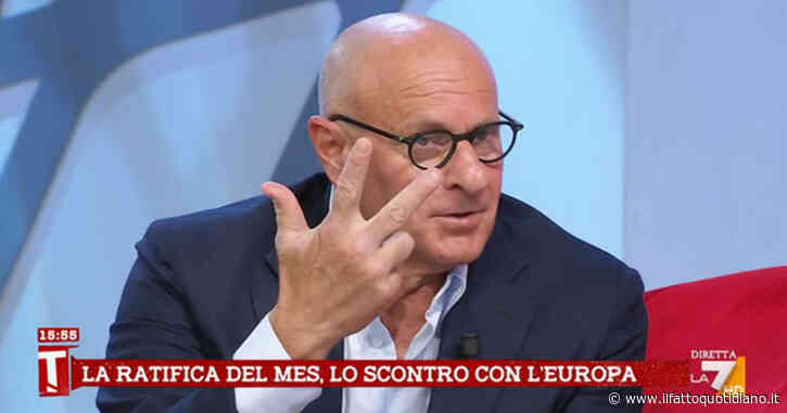 Rampelli capisce Tremonti per Monti e tutti scoppiano a ridere. Poi dà ragione all’ex premier e precisa: “Valgono più 3 monti che uno”. Su La7