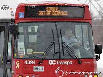 Tardy trio: OC Transpo's worst performing bus routes in May were 11, 75 and 85