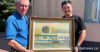 Calgary man passes on ‘incredible’ piece of the past he saved from the trash