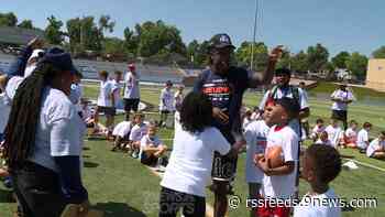 Broncos WR Jerry Jeudy leads football camp for kids