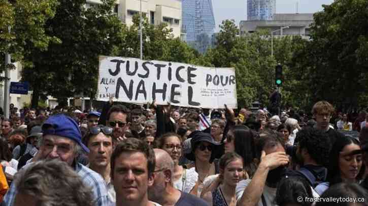 Fiery protests grip France for 3rd night over deadly police shooting of a teenager