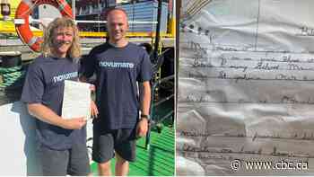 #TheMoment a 35-year-old message from Canada washed up in Norway