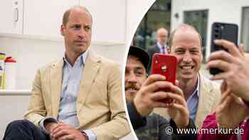 Absperrung für vier Leute, einen Hund? Prinz William besucht Aberdeen und keiner geht hin