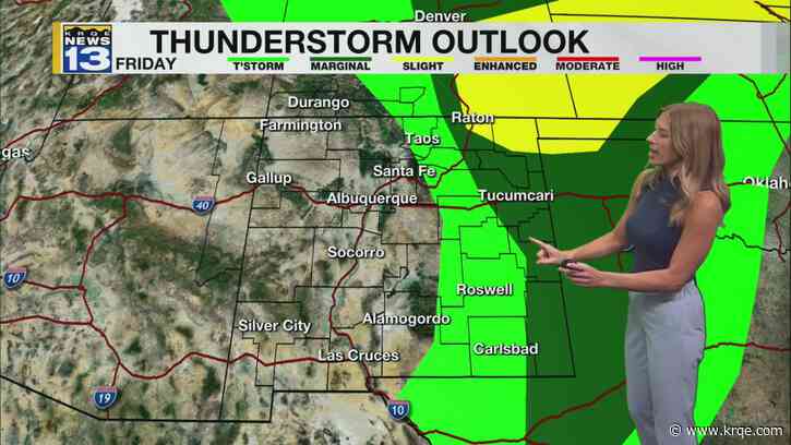 Weekend storms and severe weather in eastern New Mexico
