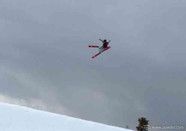 Crowd Anxiously Waits To See If Skier Is Okay After Big Slam