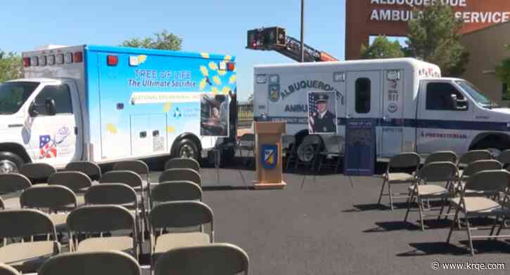 Procession honoring first responders stops in Albuquerque