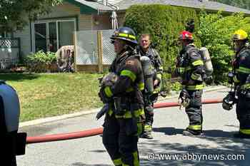 Cat saved from burning home in Kelowna