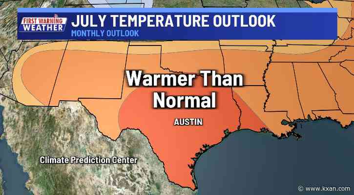 July forecast trending drier for Central Texas