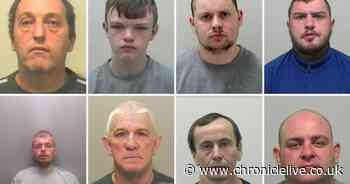 Names and faces of 34 North East criminals to be locked up in June 2023