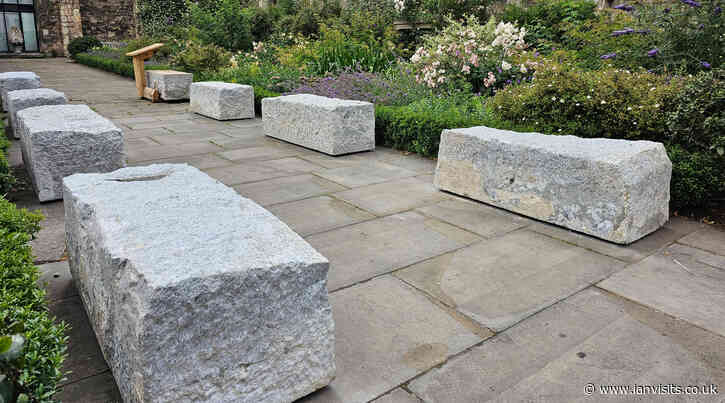 Bazalgette era stones from the Thames Embankment dotted around the City