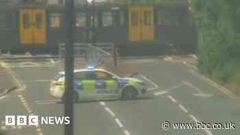 Callerton Parkway: Metro and car crash at level crossing