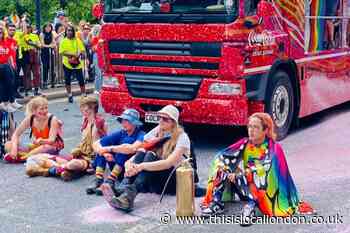 London Pride Parade stopped by Just Stop Oil protestors