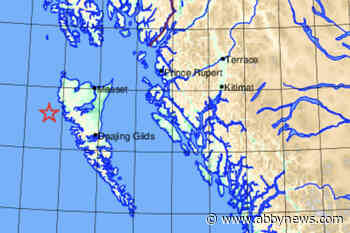 Magnitude 4.1 quake shakes west northern B.C. island