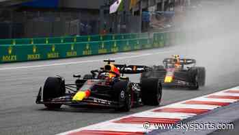 Verstappen wins Sprint in wet after thrilling first-lap battle with Perez