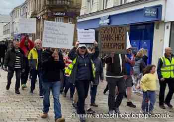 Blackburn: Protest march against housing development plans
