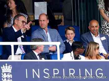 Prince William and Prince George enjoy day out at the Ashes