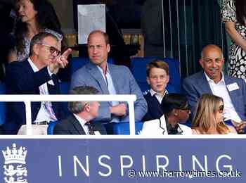 Prince William and Prince George enjoy day out at the Ashes