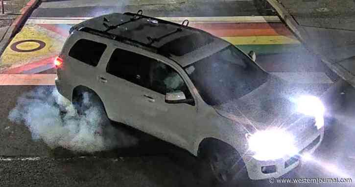 Public Not Happy After Police Announce Hunt for Driver Who Left Tire Marks on 'Pride' Crosswalk