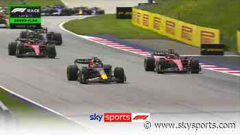 Verstappen keeps Ferrari threat at bay on opening lap of Austrian GP