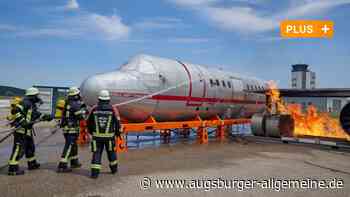 So probt die Feuerwehr am Flughafen Augsburg für den Ernstfall