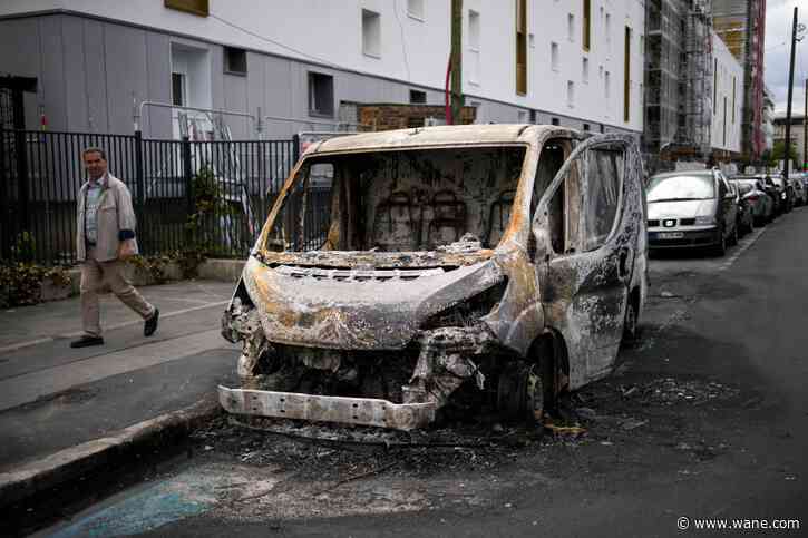 France has a 5th night of rioting over teen's killing by police amid signs of subsiding violence