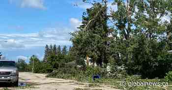 Central parts of Saskatchewan experienced severe thunderstorms on Canada Day evening