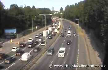 A13 crash in Canning Town causes traffic jam to Rainham