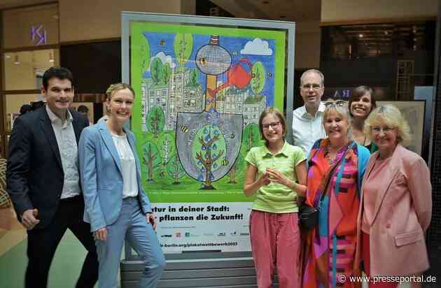 3.200 Berliner Kinder pflanzen ihre Zukunft auf Papier / Gewinnerin des Plakatwettbewerbs bei großer Preisverleihung gekürt