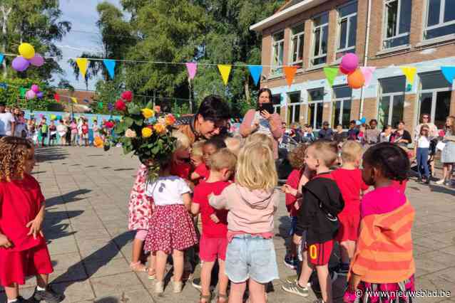 Memorabele laatste schooldag voor juf Katrien