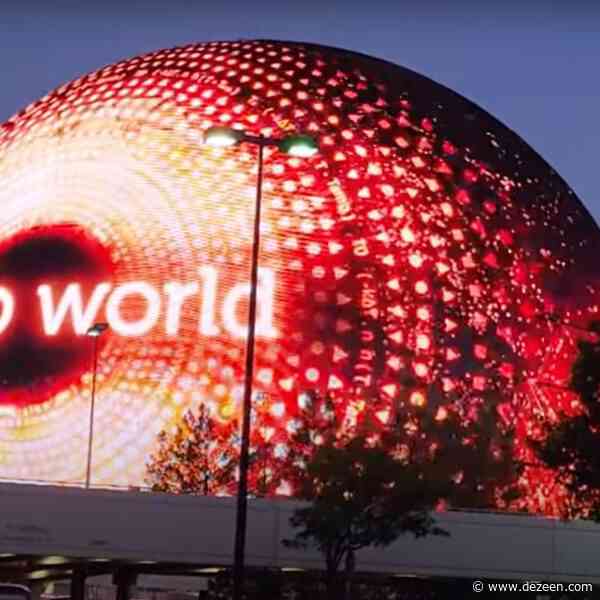 MSG Sphere in Las Vegas covered in swirling lava visuals ahead of opening