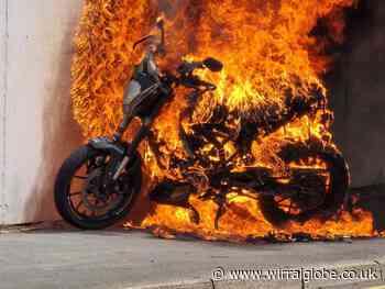 Fire service called after motorbike blaze in Liscard