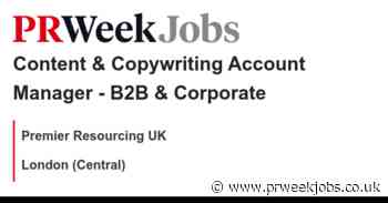 Premier Resourcing UK: Content & Copywriting Account Manager - B2B & Corporate
