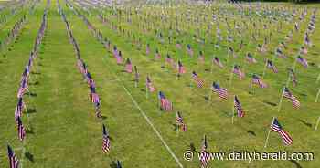Old glory in all her glory: 2,000 flags fly in Wheaton