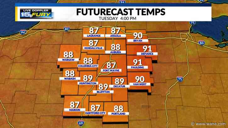 Some morning fog, then a hot holiday afternoon