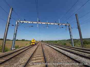 Electrification work powers ahead on the Midland Main Line this July