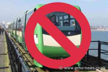 Why are Southend Pier's electric trains not running?