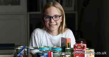Gateshead nine-year-old hoping to beat the world record for foodbank donations