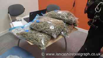 Huge ziplock bags of drugs seized on M6 in Lancashire