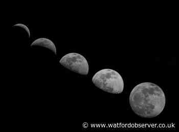 July Buck Supermoon pictured over Watford and Hertfordshire