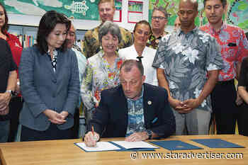 Gov. Green signs bills to improve school facilities, curricula