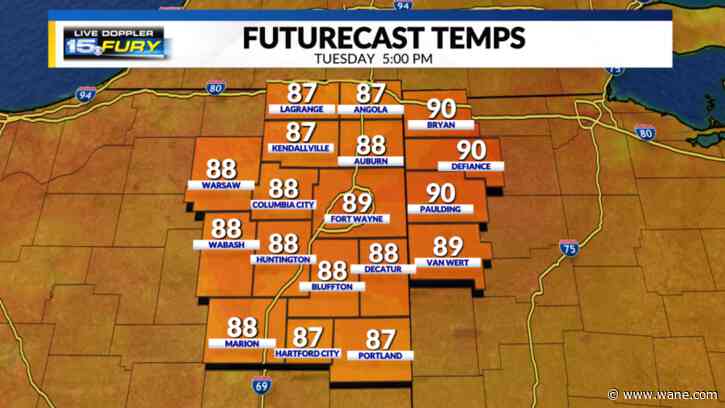 Hot but dry 4th forecast